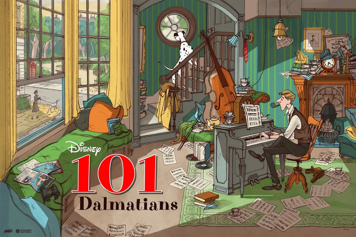 Mondo X Cyclops Print Works Print #04 : 101 Dalmations (Variant) 1