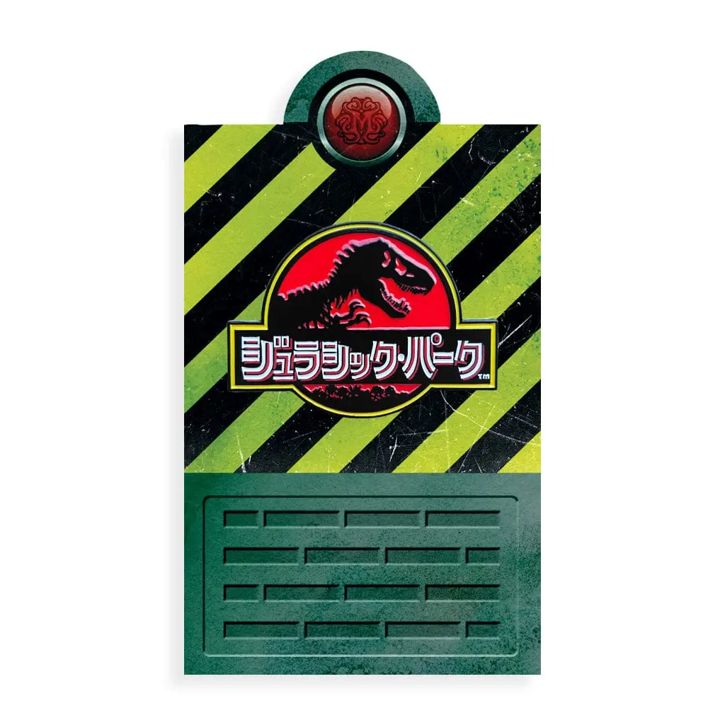 Japanese Jurassic Park Logo Enamel Pin 1
