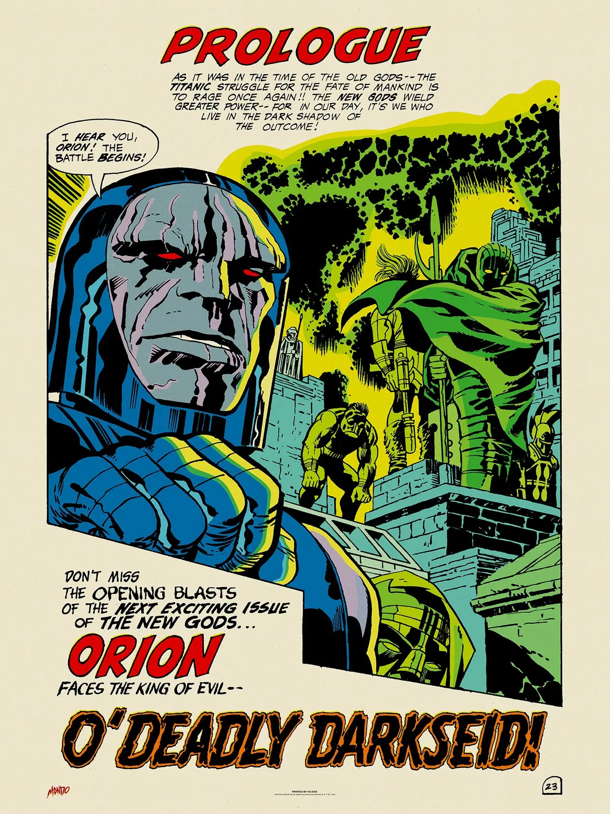 New Gods #1: "O' Deadly Darkseid!" Poster 1