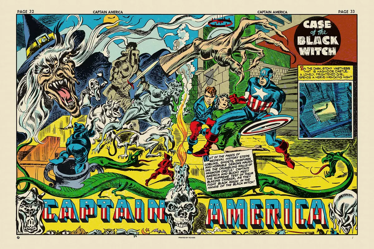 Captain America #8: "Case Of The Black Witch" Poster 1
