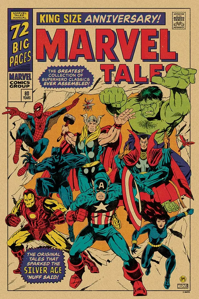 Silver Age Of Marvel Comics Poster 1