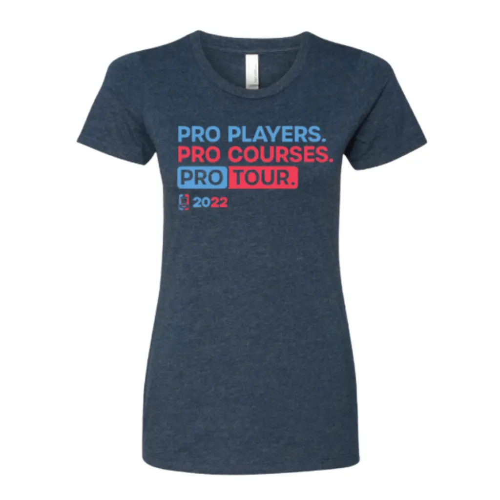 Women's 2022 Dgpt Tour Shirt - Heather Navy 1