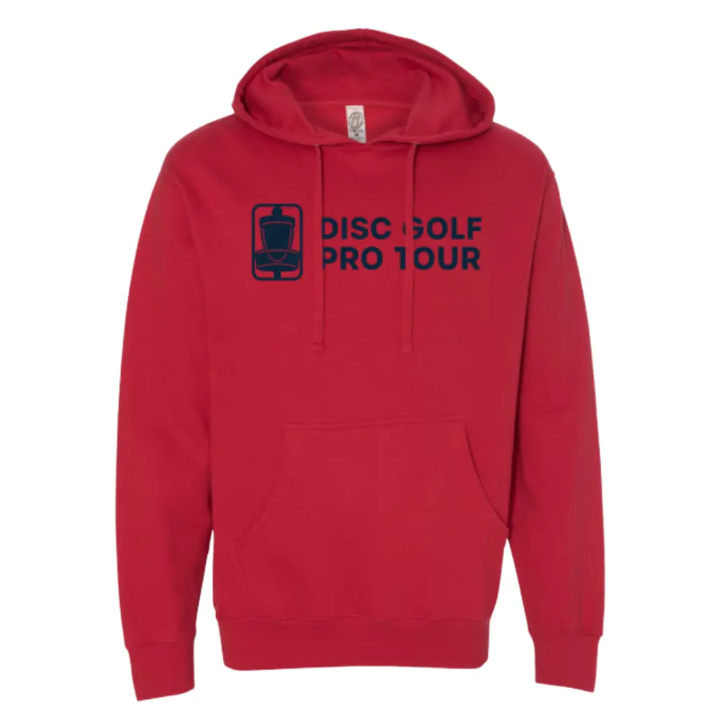 Dgpt Bar Stamp - Midweight Hoodie - Cardinal 1