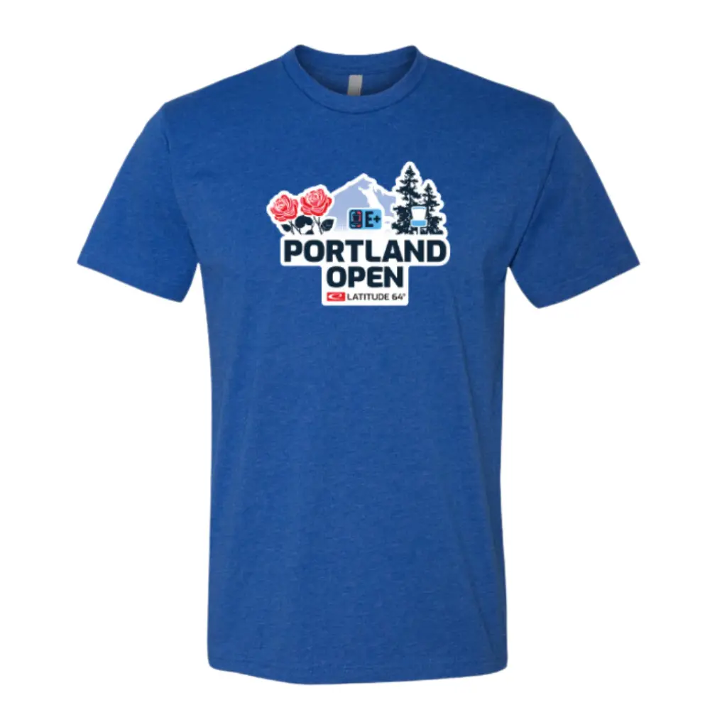 2023 Portland Open Tournament Shirt - Heather Royal Blue 1