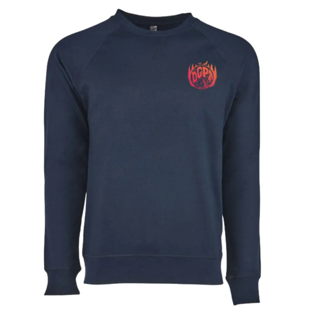 Dgpt Nationally Parked Navy Unisex Laguna Raglan Sweatshirt 1