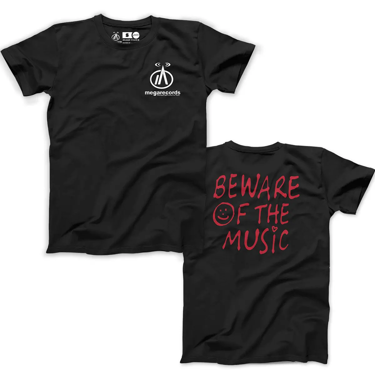 Megarecords - Beware Of The Music T-Shirt 1