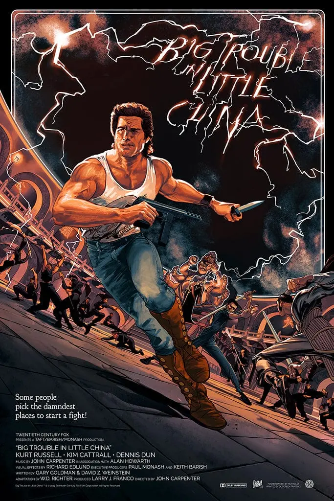 Big Trouble In Little China Screenprinted Poster 1