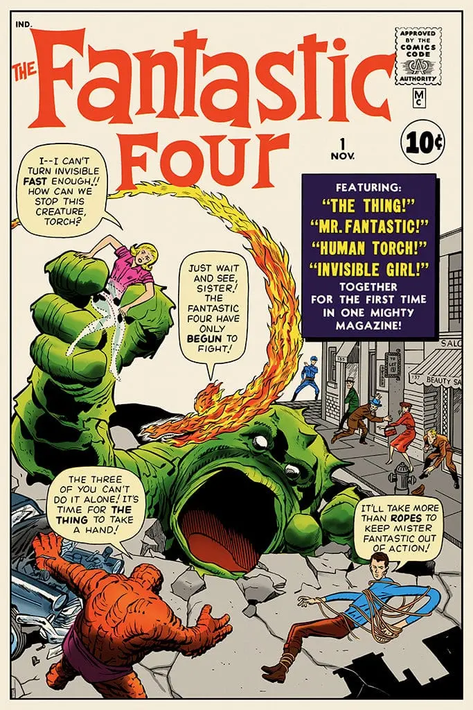 Fantastic Four #1 Screenprinted Poster 1