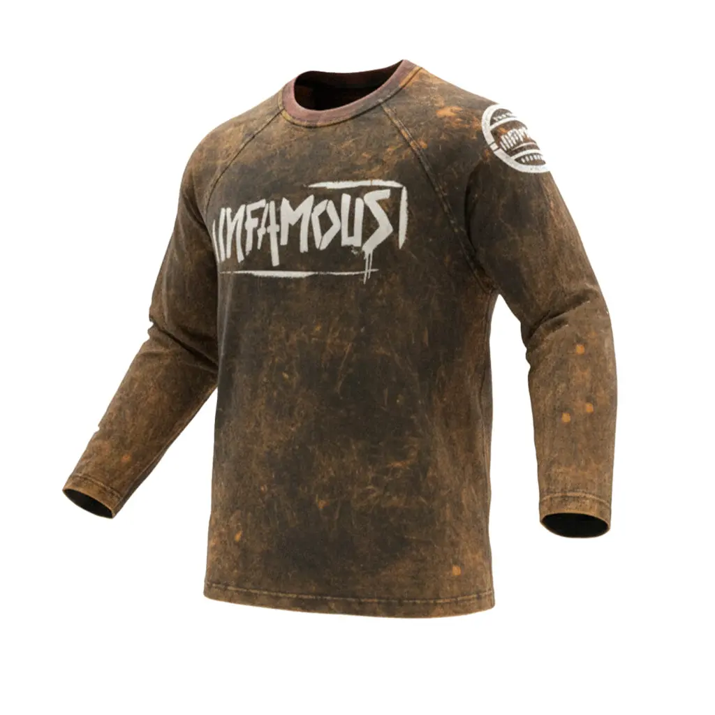 Acid Wash Cotton Long Sleeve - Infamous Hgtl 1