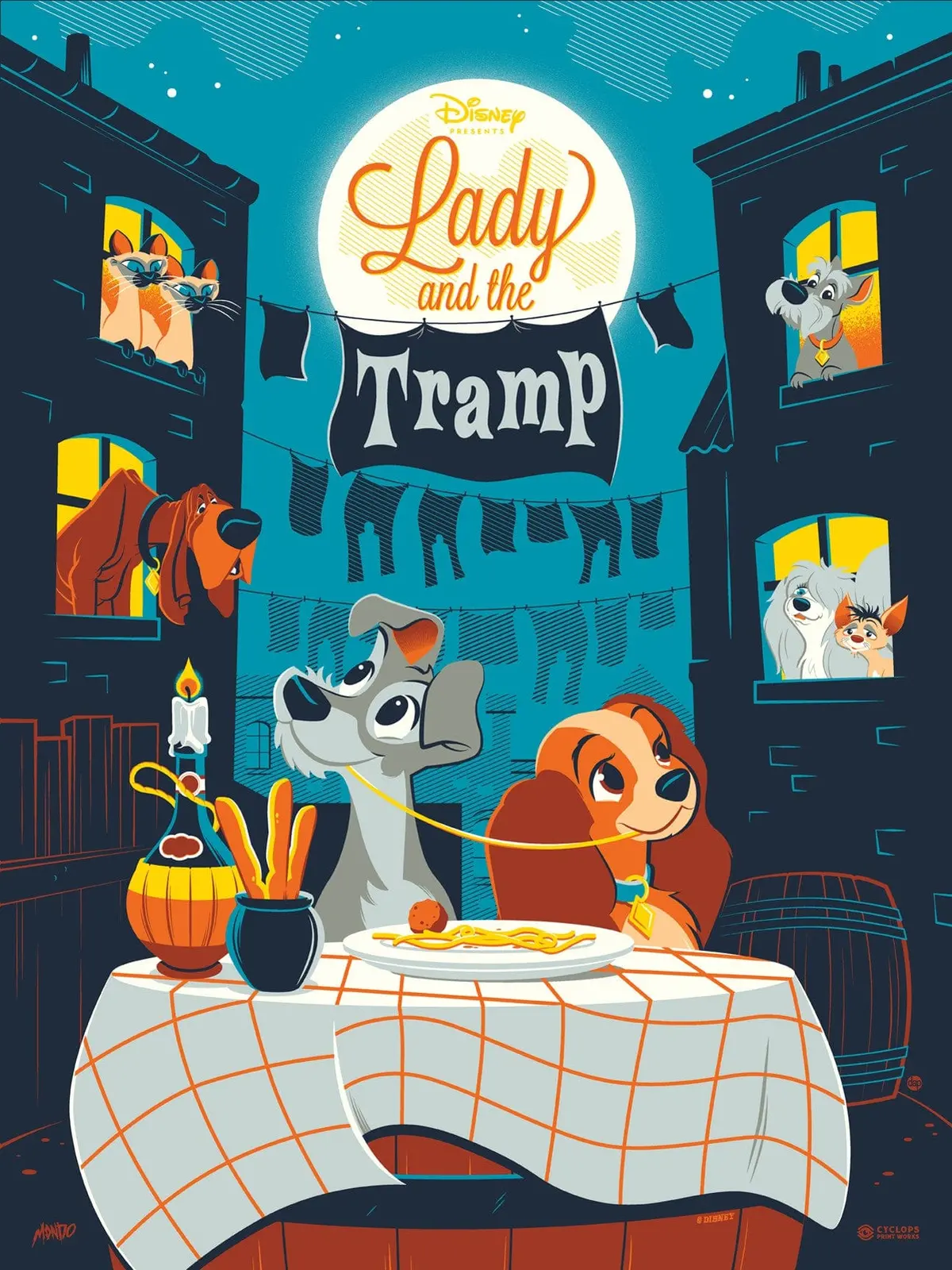Mondo X Cyclops Print Works Print #18: Lady And The Tramp 1