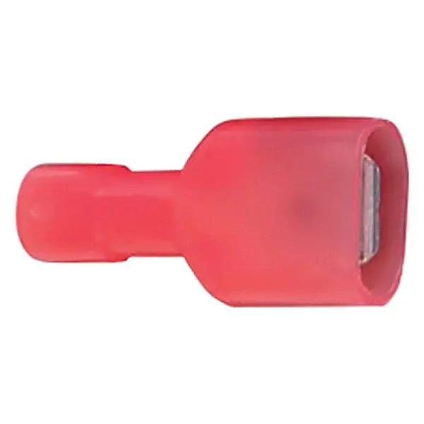 Md250nfr Nylon Fully Insulated Male Quick Disconnects 22/18 Gauge Red 1