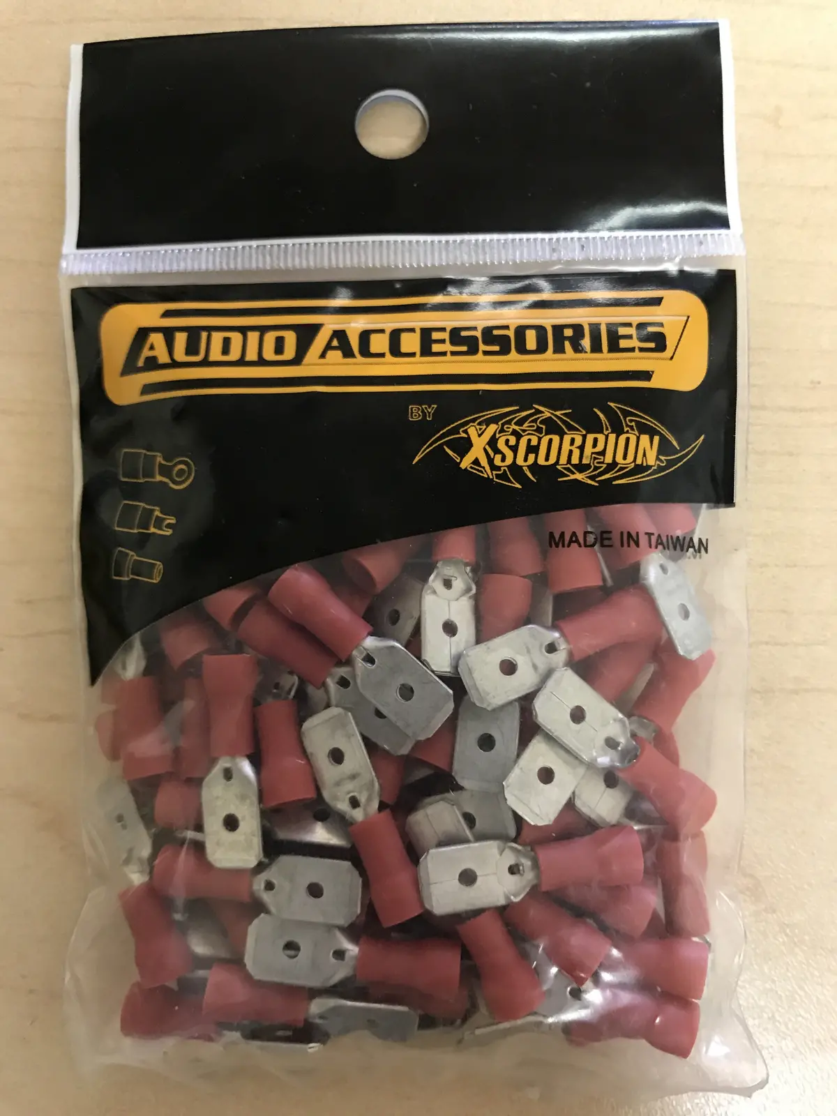 Md250r Male Quick Disconnects 22/18Ga Red .25" 1