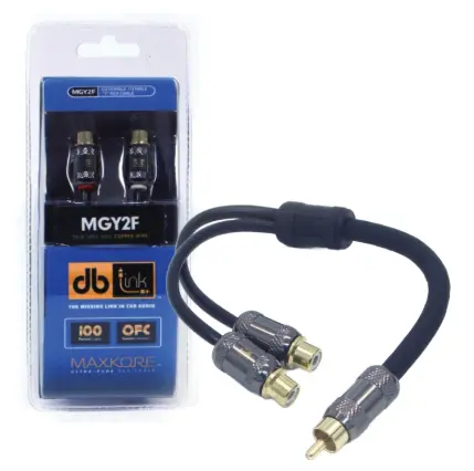 Dblink Mgy2f Maxkore Ofc Rca 1-Male To 2-Female Splitter 1