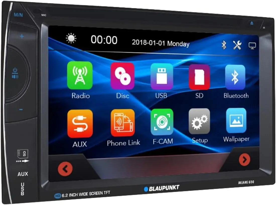 Blaupunkt Miami650 6.2″ Double-Din Receiver With Cd/Dvd And Mirror Link 1