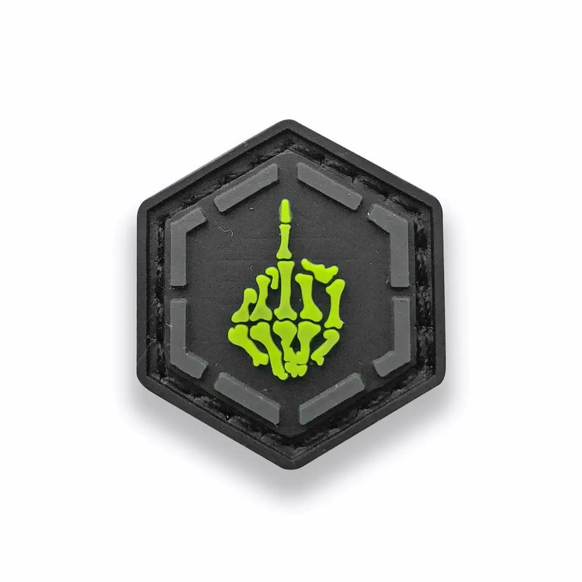 Middle Finger Skeleton Infamous Paintball Patch (1X1) 1