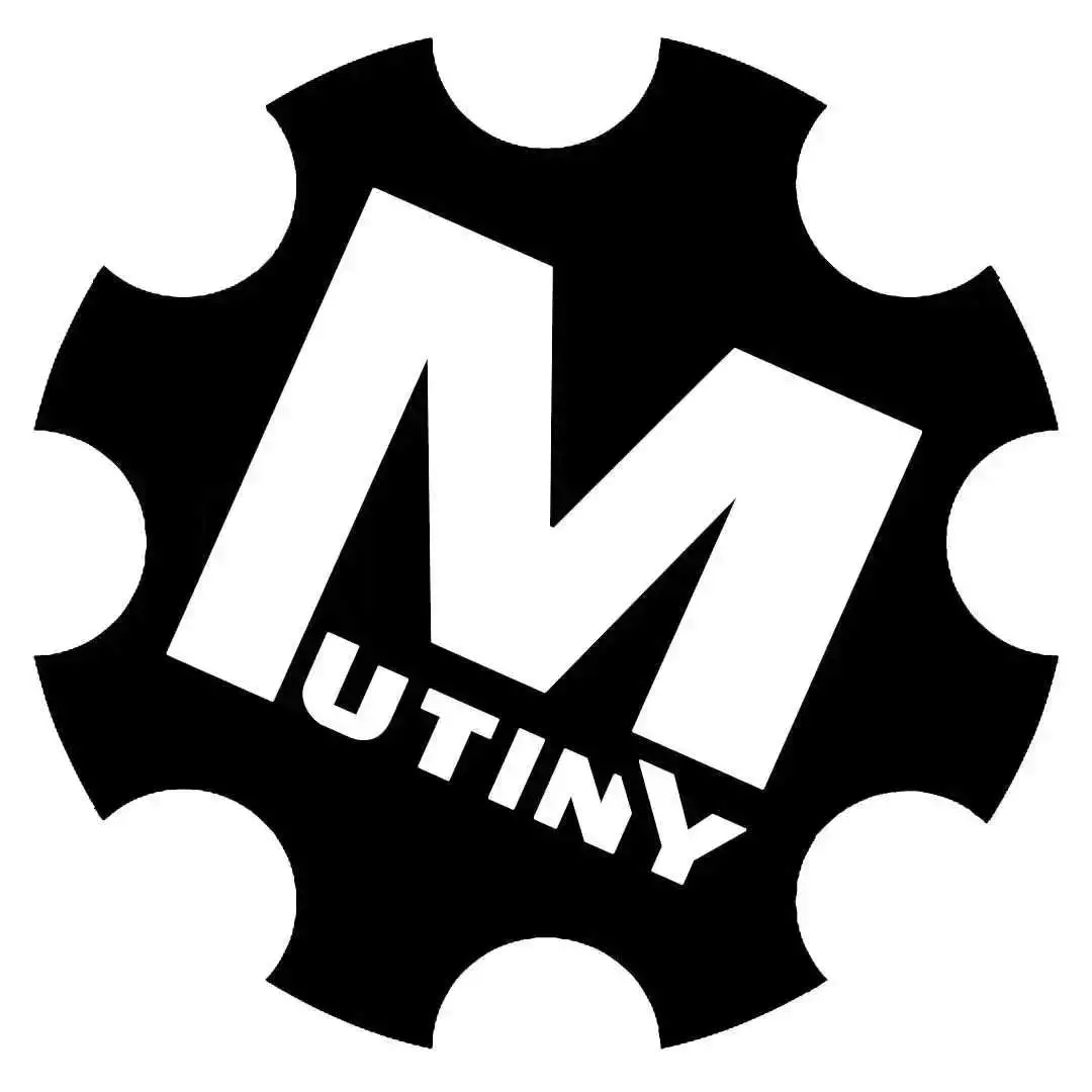 Mutiny Gear Sticker 3"X3" 1