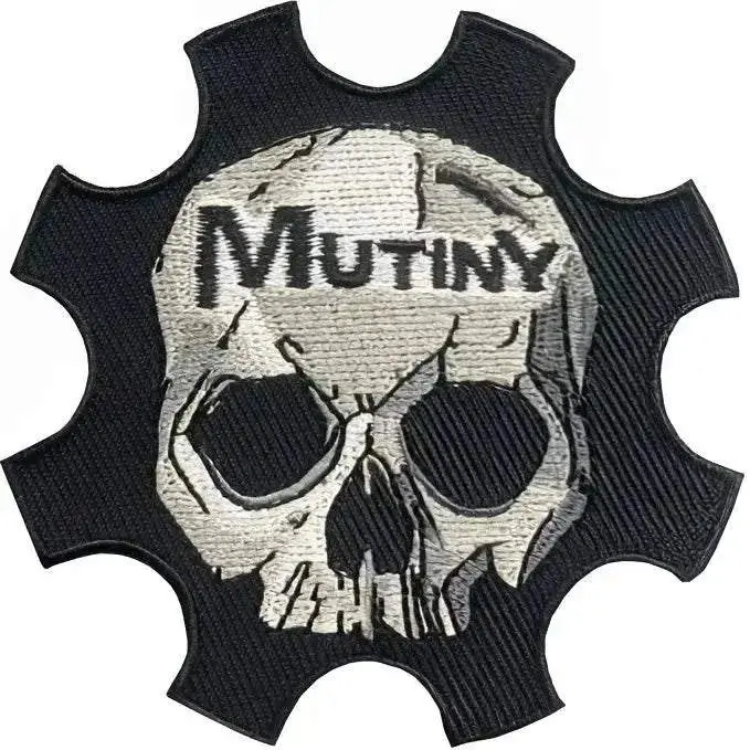Mutiny Skull Patch Velcro Backed 1