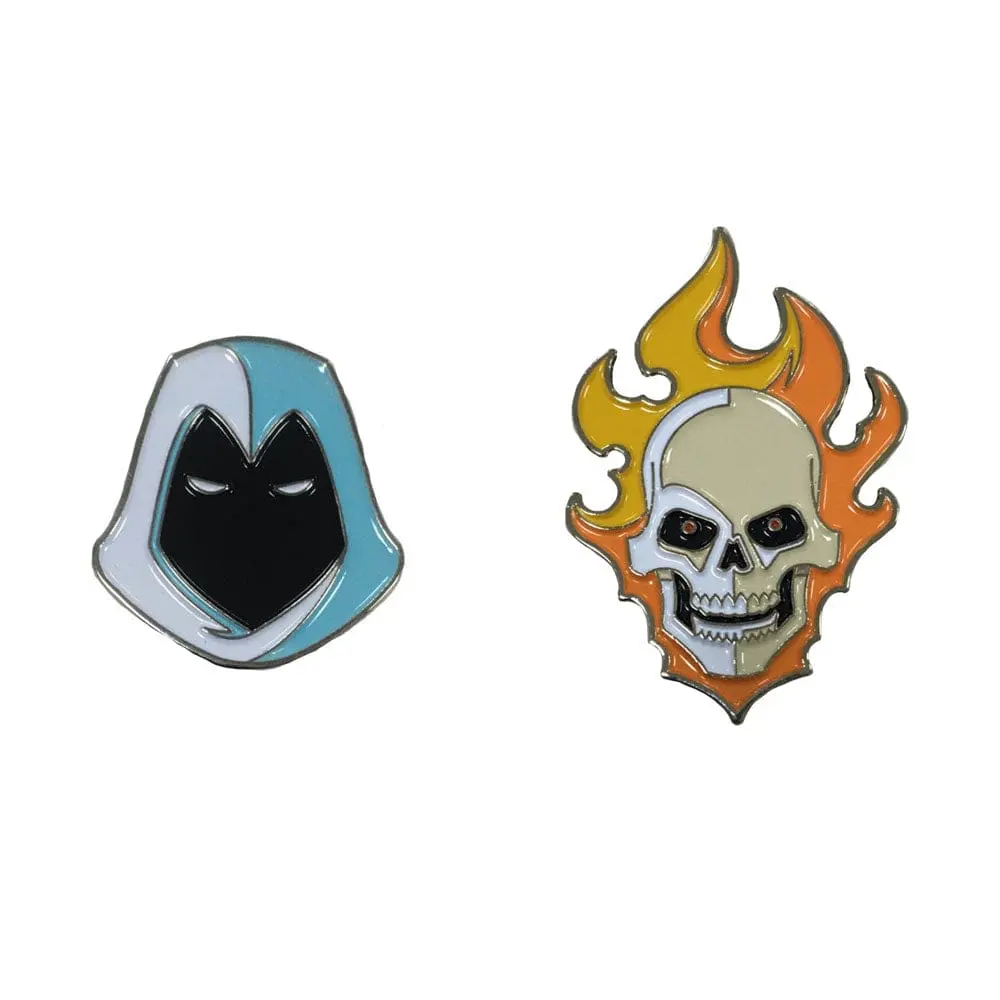 Marvel Knights: Ghost Rider & Moon Knight Enamel Pin Set 1