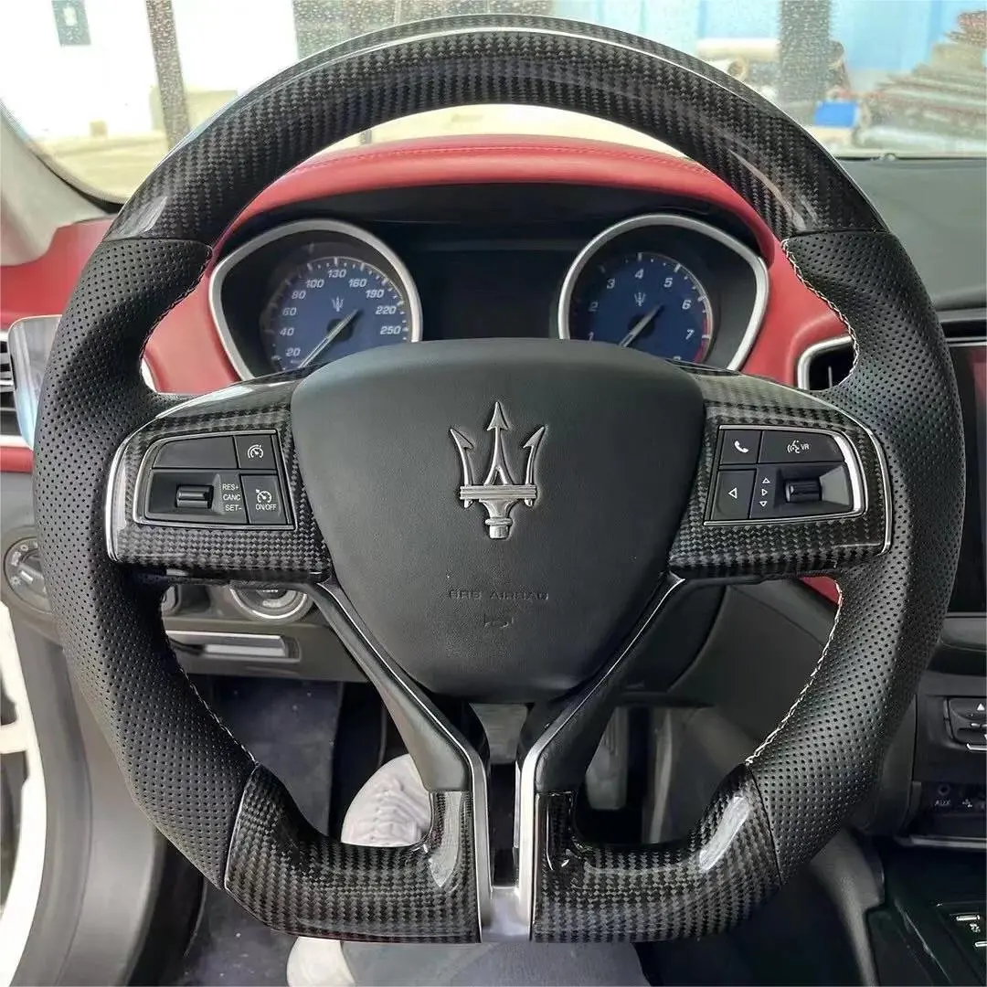 Maserati Ghibli Levante Quattroporte Real Carbon Fiber Steering Wheel |Ttd Craft 1