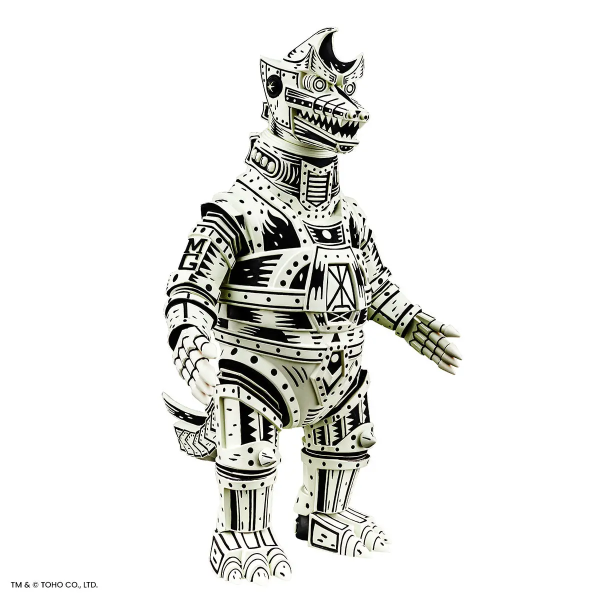 Mechagodzilla (Linocut) - Vinyl Designer Figure By Attack Peter - Linocut Variant Timed Edition 1