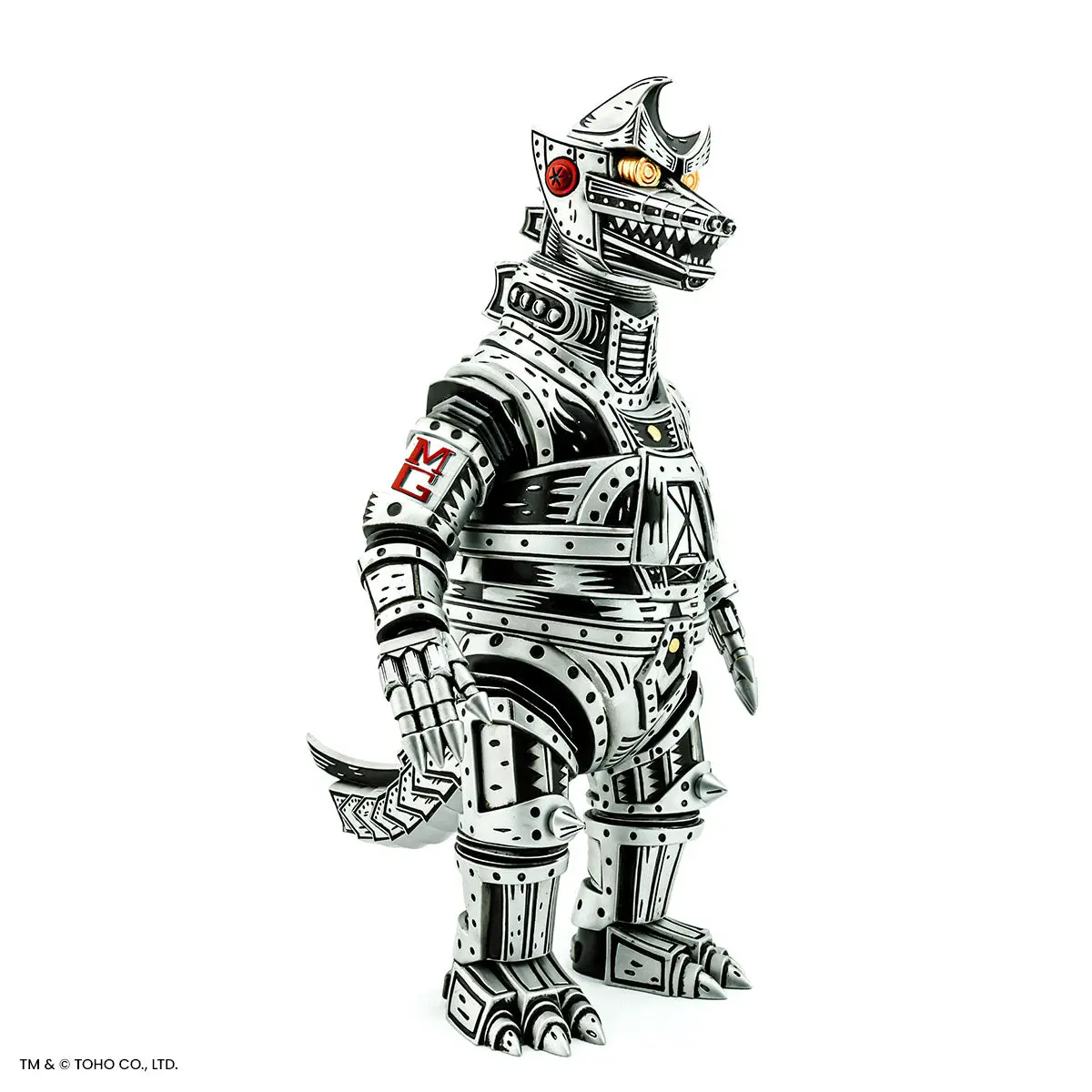 Mechagodzilla (Silver) - Vinyl Designer Figure By Attack Peter - Silver Variant Limited Edition 1