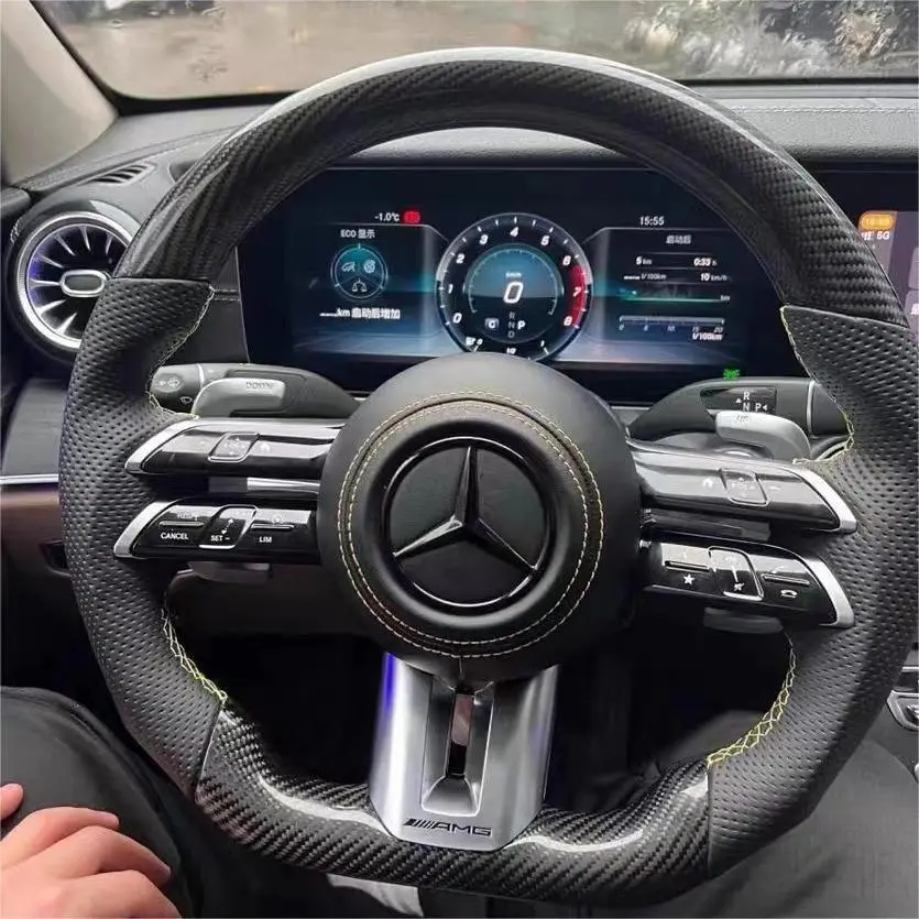 Custom Carbon Fiber Steering Wheel For Mercedes-Benz W295 Amg | Ttd Craft 1