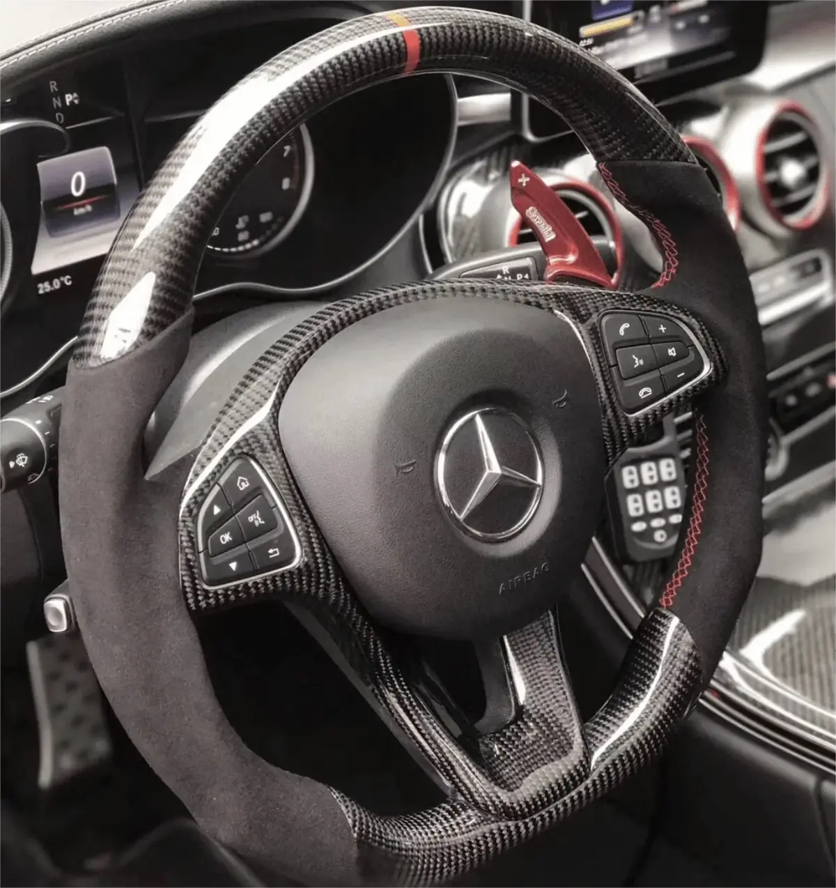 Carbon Fiber Steering Wheel For Mercedes C250 | Ttd Craft 1