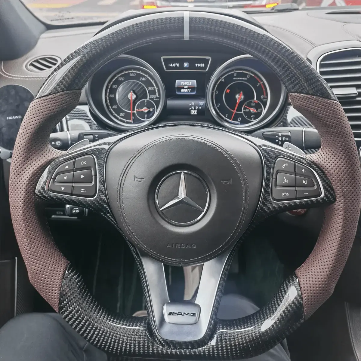 Carbon Fiber Steering Wheel For Mercedes C300 | Ttd Craft 1