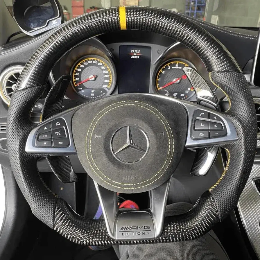 Carbon Fiber Steering Wheel For Mercedes C63s Amg | Ttd Craft 1