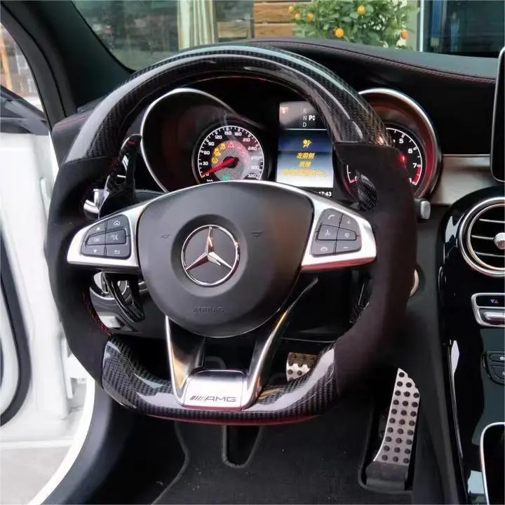Carbon Fiber Steering Wheel For Mercedes Glc43 Amg | Ttd Craft 1