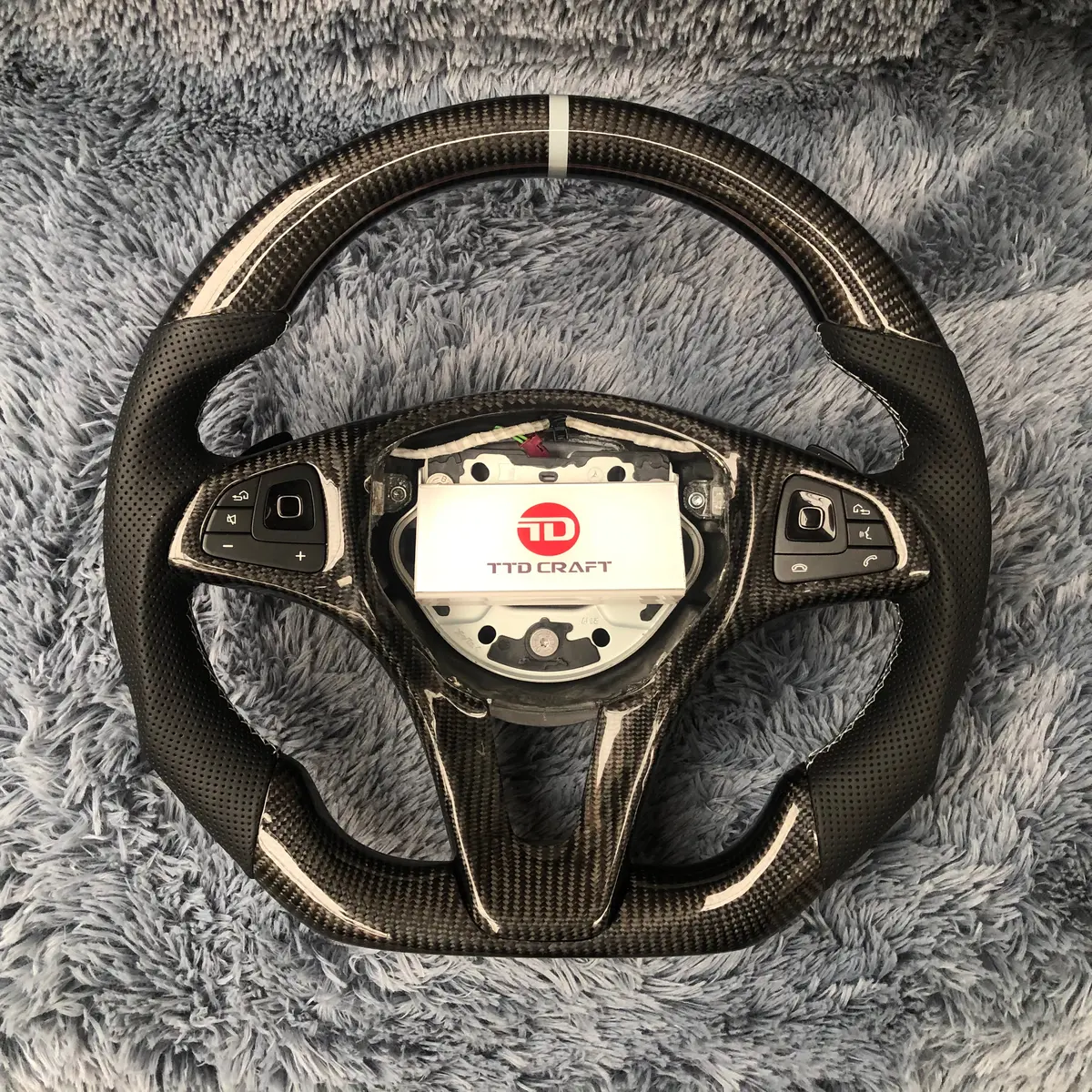 Carbon Fiber Steering Wheel For Mercedes Glk350 | Ttd Craft 1