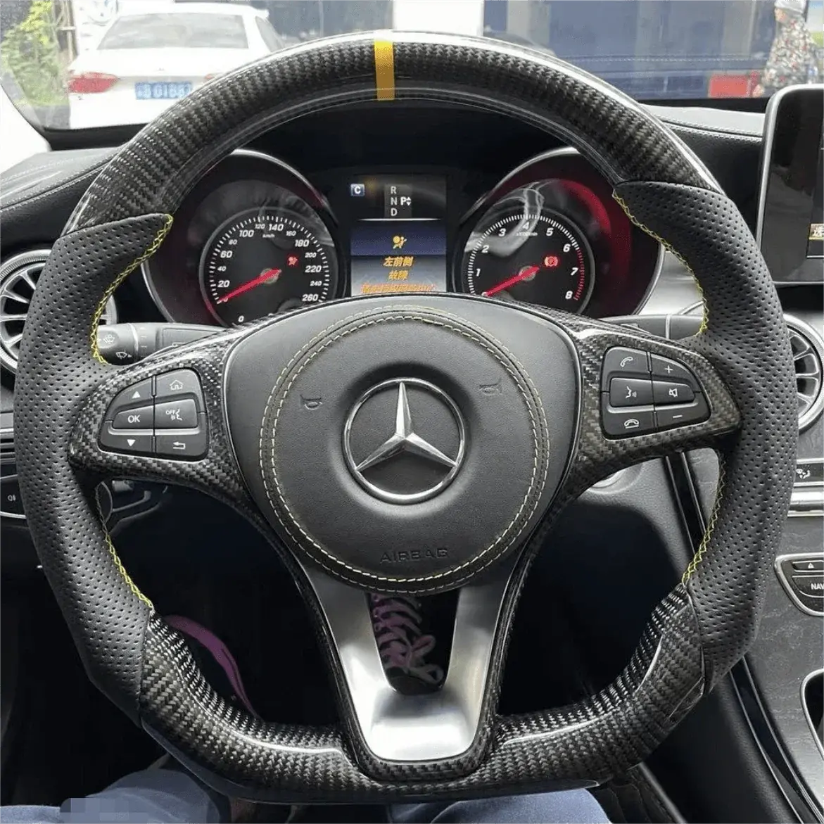 Carbon Fiber Steering Wheel For Mercedes Glk500 | Ttd Craft 1