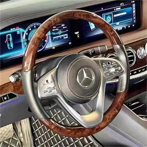 Wood Grain Steering Wheel For Mercedes S Class W222 S63amg | Ttd Craft 1