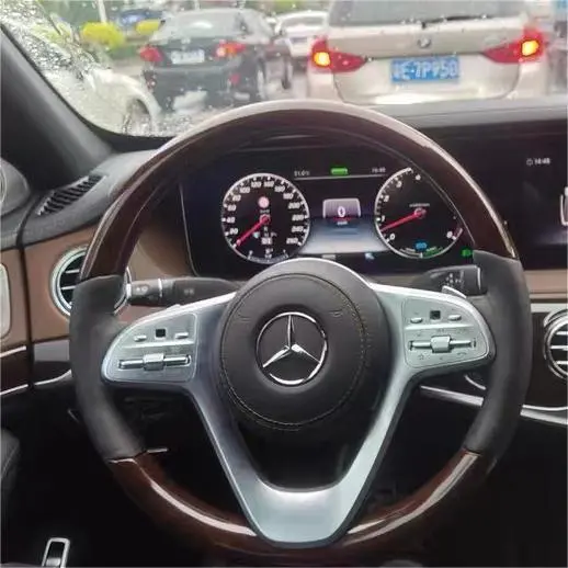 Wood Grain Steering Wheel For Mercedes S Class W222 S63amg | Ttd Craft 1