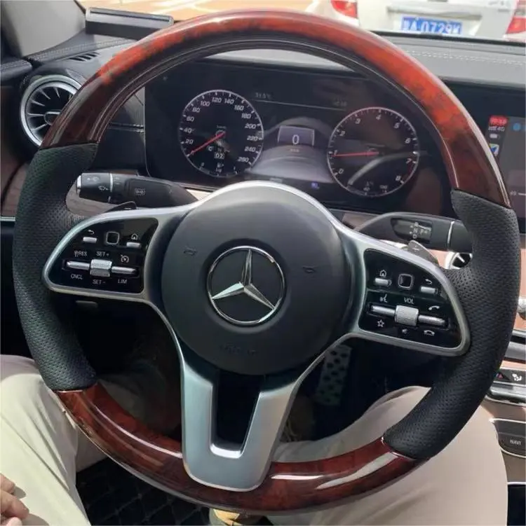 Wood Grain Steering Wheel For Mercedes W205 W243 | Ttd Craft 1