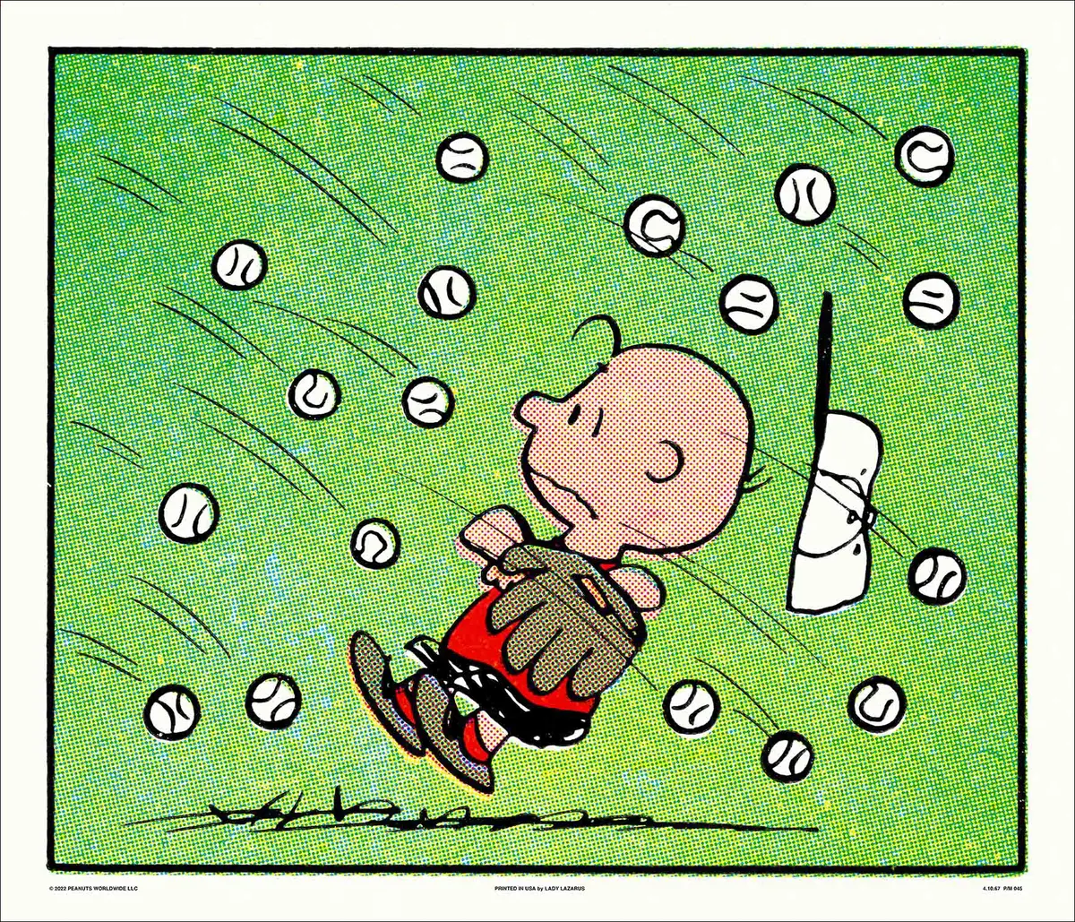 Peanuts Fly Balls Poster 1