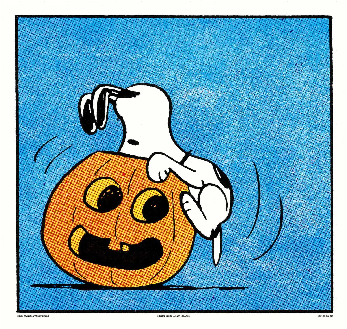 Peanuts Snoopy And Jack-O'lantern Poster 1