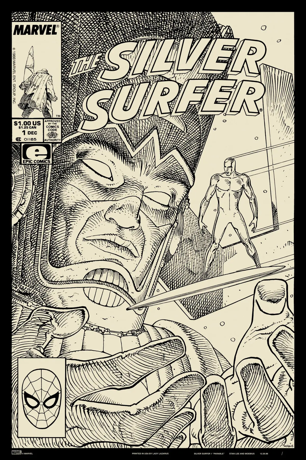 Silver Surfer: Parable Keyline Variant Poster 1
