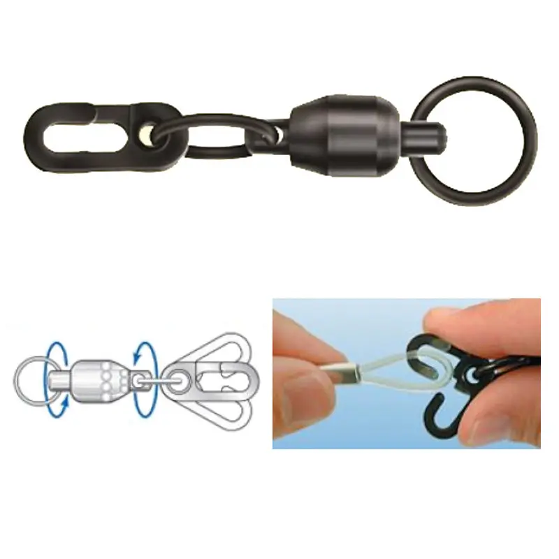 Momoi Diamond Escape-Proof Ball Bearing Snap Swivel 1