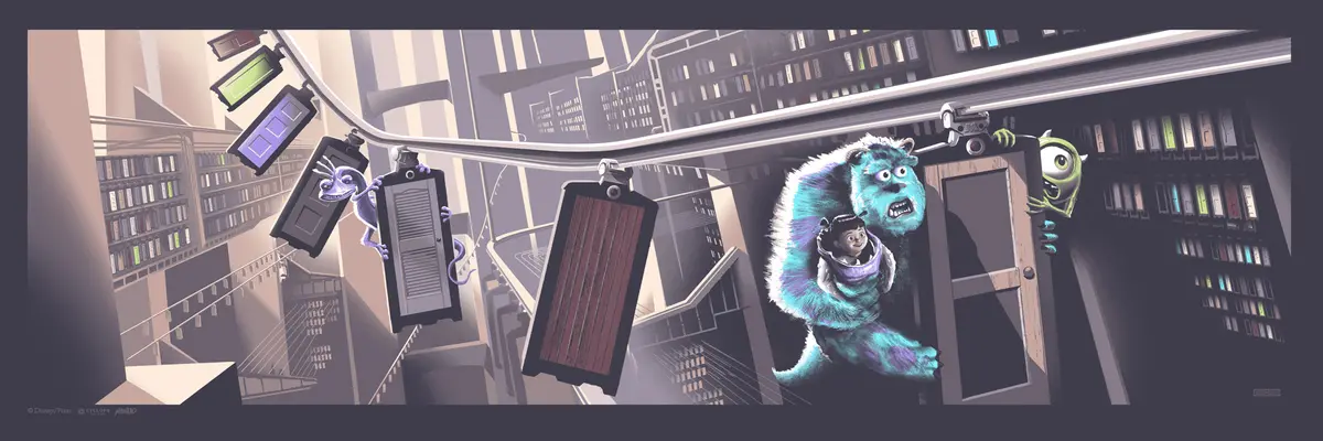 Mondo X Cyclops Print Works #41: Monsters, Inc. 1