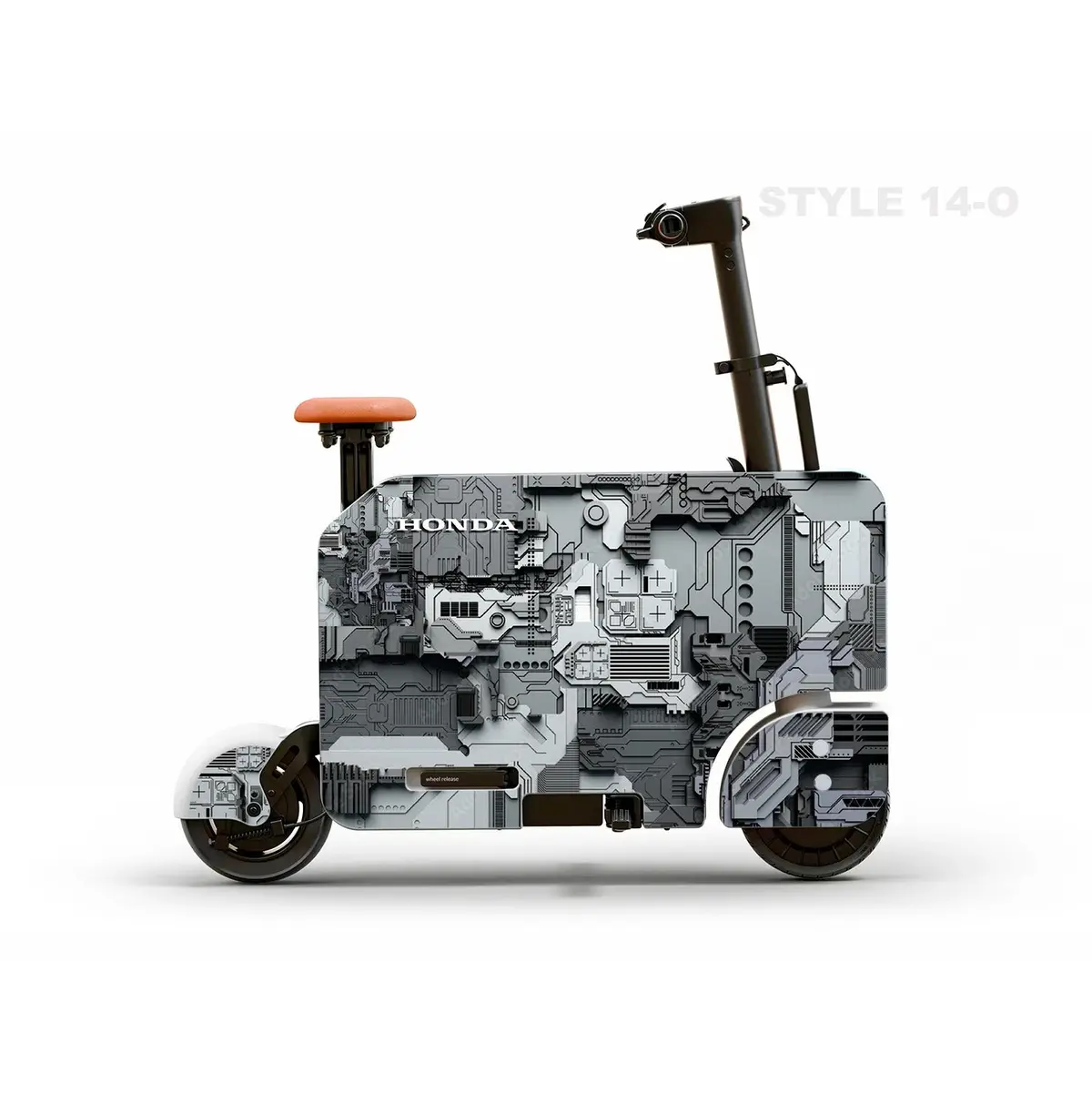 Honda Motocompacto Skin | Graphic Overlay | Style 14-0 1