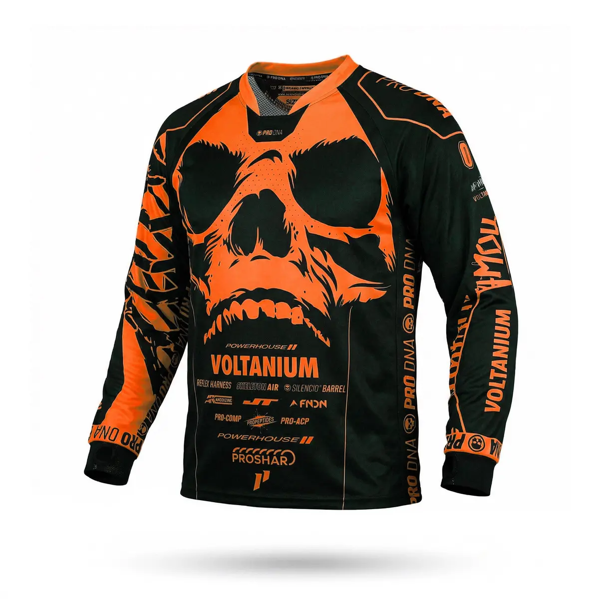 Infamous™ Skull Uv Jersey - Neon Orange 1
