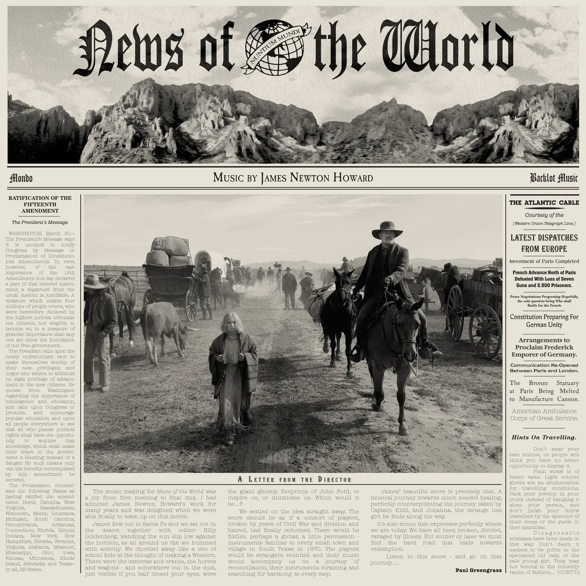 News Of The World - Original Motion Picture Soundtrack 2Xlp 1