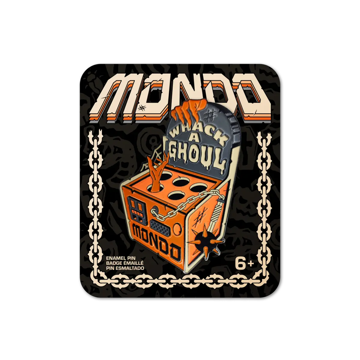 Mondo Whack A Ghoul Enamel Pin 1