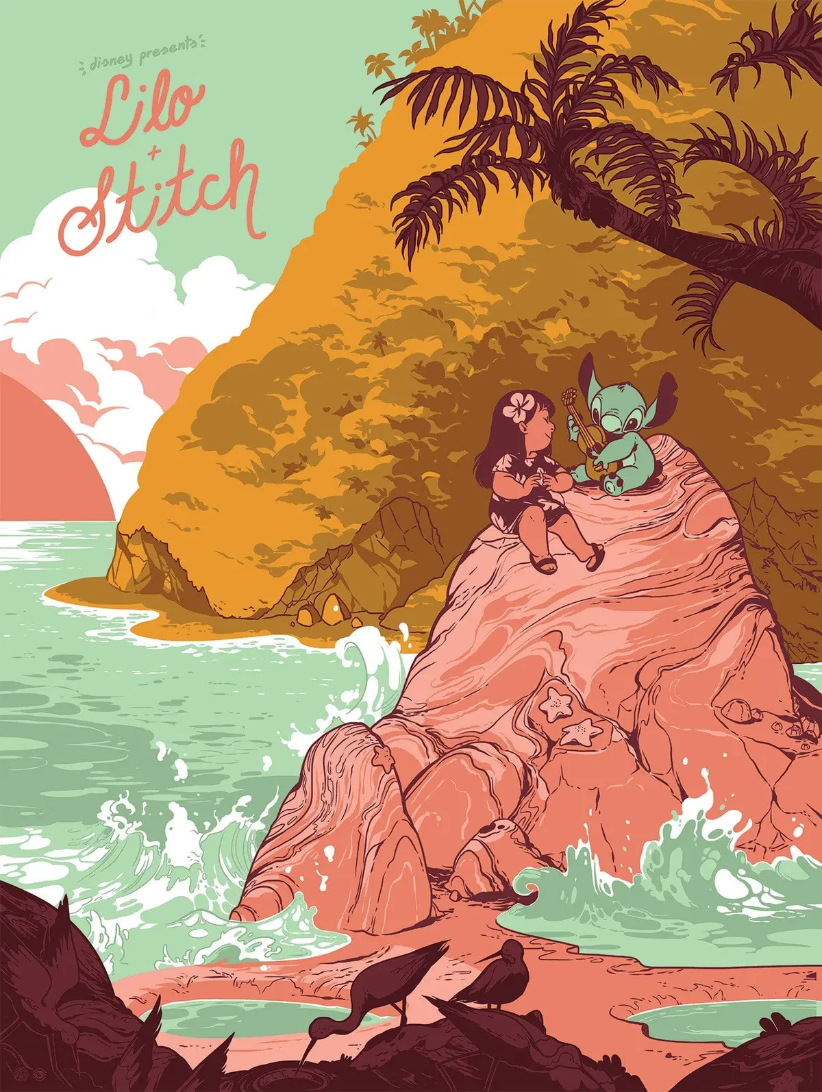 Mondo X Cyclops Print Works Print #07: Lilo & Stitch 1