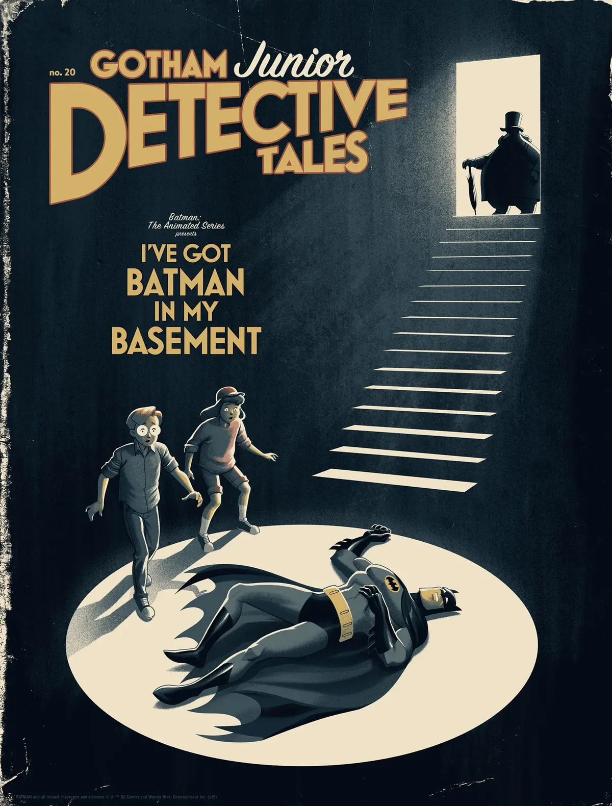 Batman: The Animated Series - I've Got Batman In My Basement (Variant) Screenprinted Poster 1