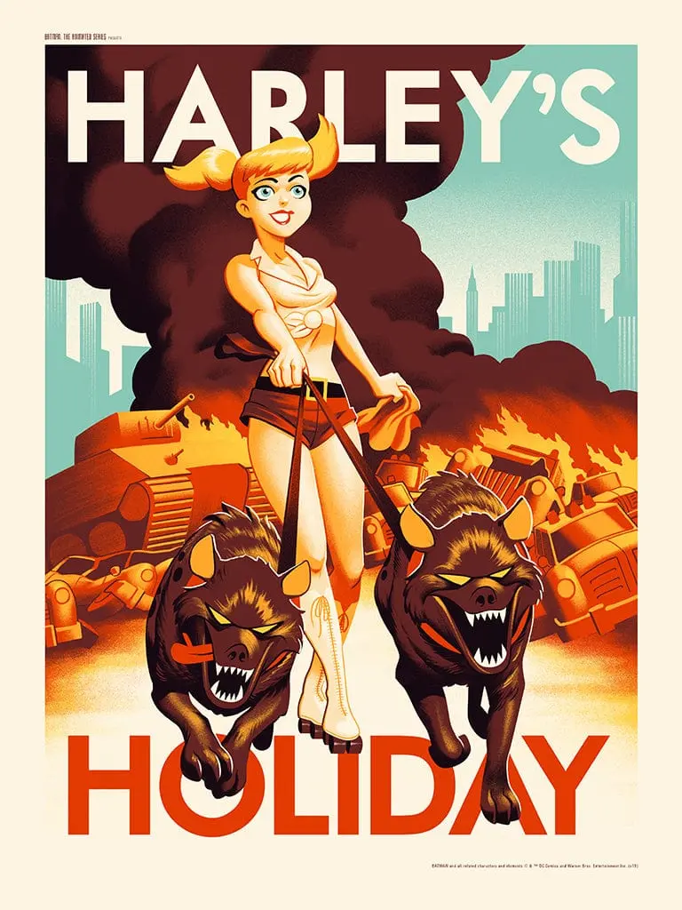 Harley's Holiday Screenprinted Poster 1