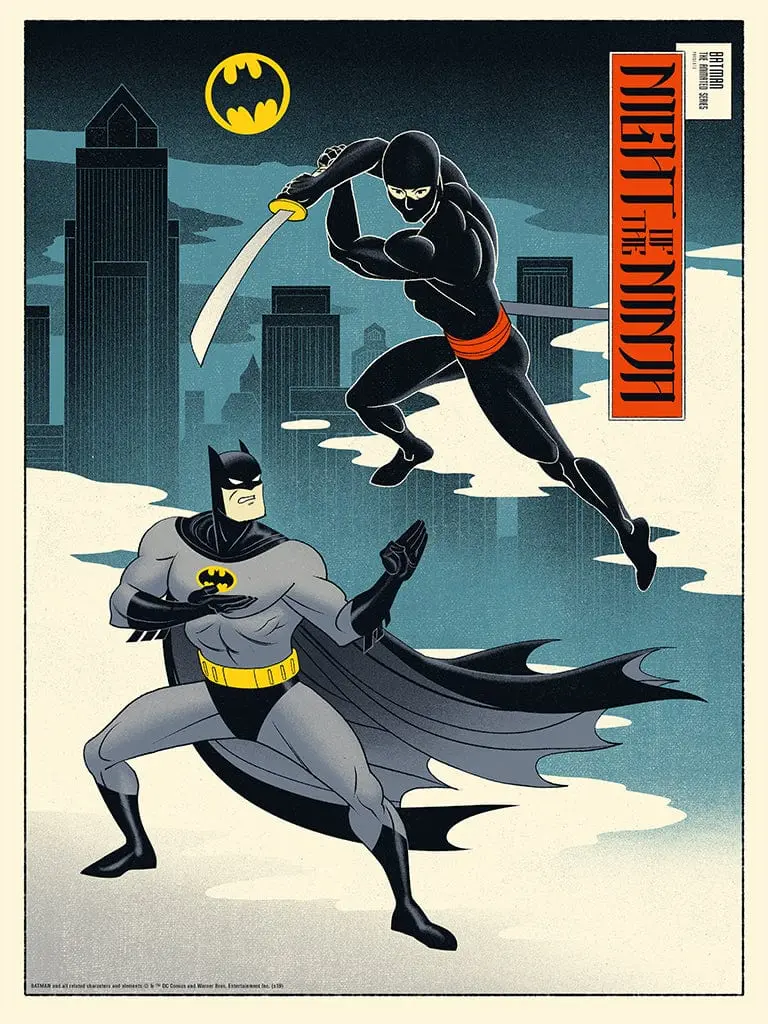 Batman: The Animated Series - Night Of The Ninja Screenprinted Poster 1