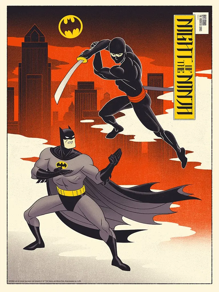 Batman: The Animated Series - Night Of The Ninja Variant Screenprinted Poster 1