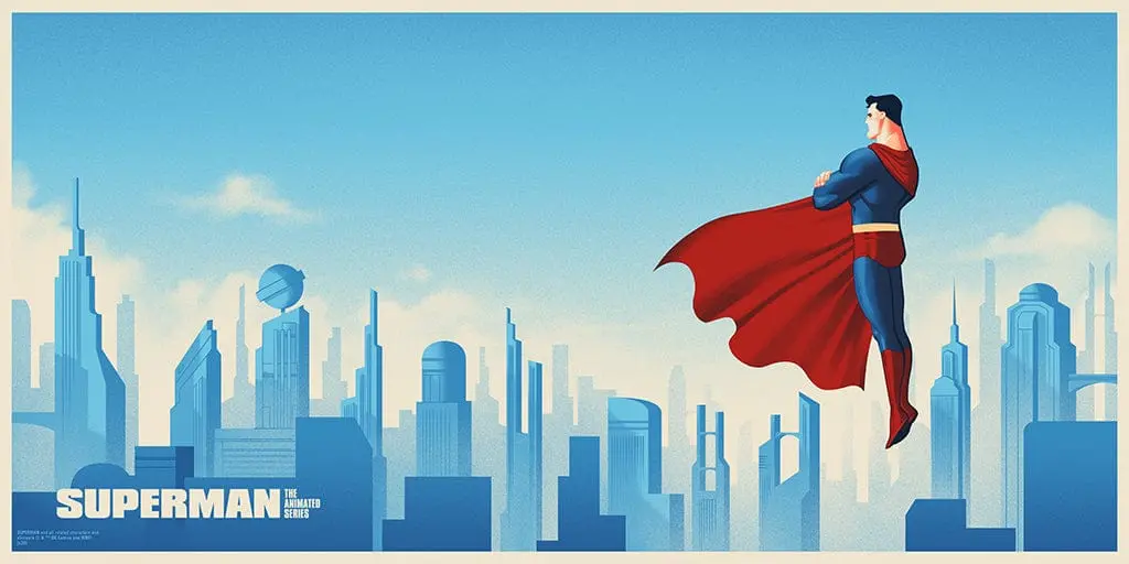 Superman: The Animated Series Screenprinted Poster 1